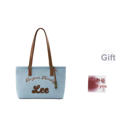 Сумка через плечо Lee Co-branded модель Ткань Обычная Женская Светло-синий Коричневый Белый Сине-белый