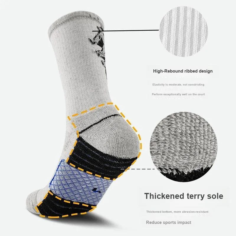 SALOATO Basketball Socks Men's 2 Pack-9