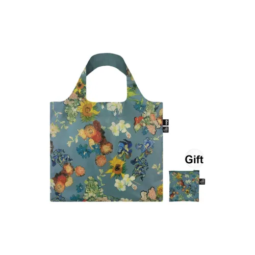 Loqi Переработанный полиэстер Тоут Сумка Сумка для покупок Сумка Сумка через плечо Женская Желтая Синяя Золотая