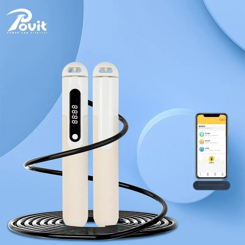 POVIT Fitness Training Smart Counting Jump Ropes Adults PVC+Steel Wire Rope ABS Controller 3m-2