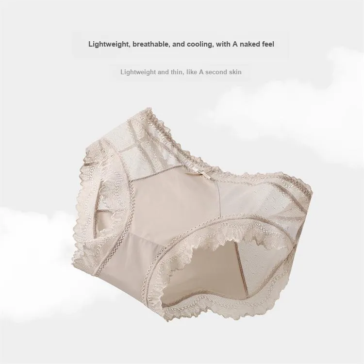 YOUNGYELL 5A Antibacterial 100% Cotton Crotch Skin Friendly Low Rise Underpants Women's 3 Pack-1