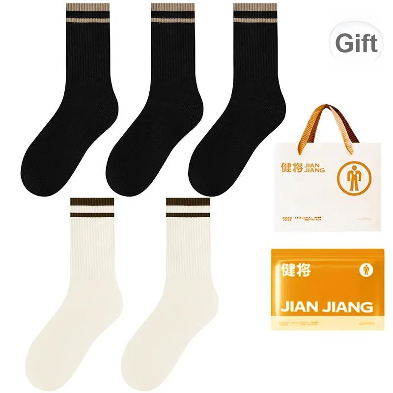 Master Mid Calf Socks Women's Shopping Bag 5 Pack-25