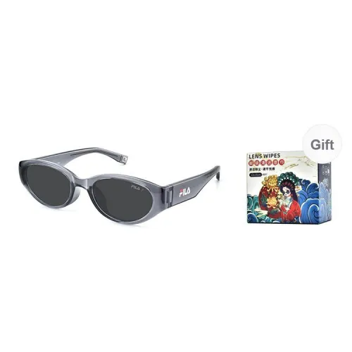 FILA Injection Molded Cat Eye Sunglasses Unisex Gray