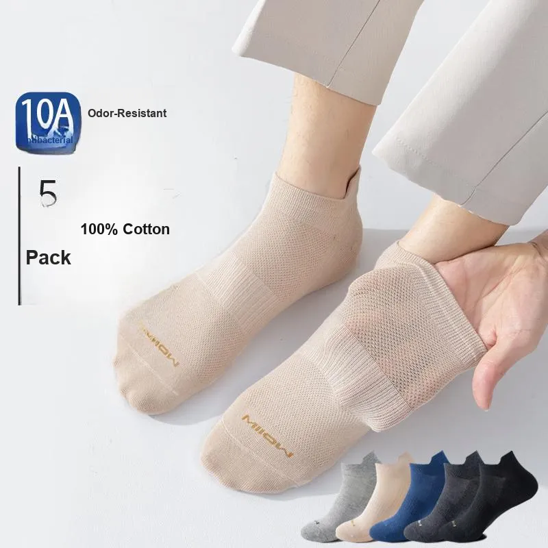 MIIOW Ankle Socks Men's Shopping Bag 5 Pack-7
