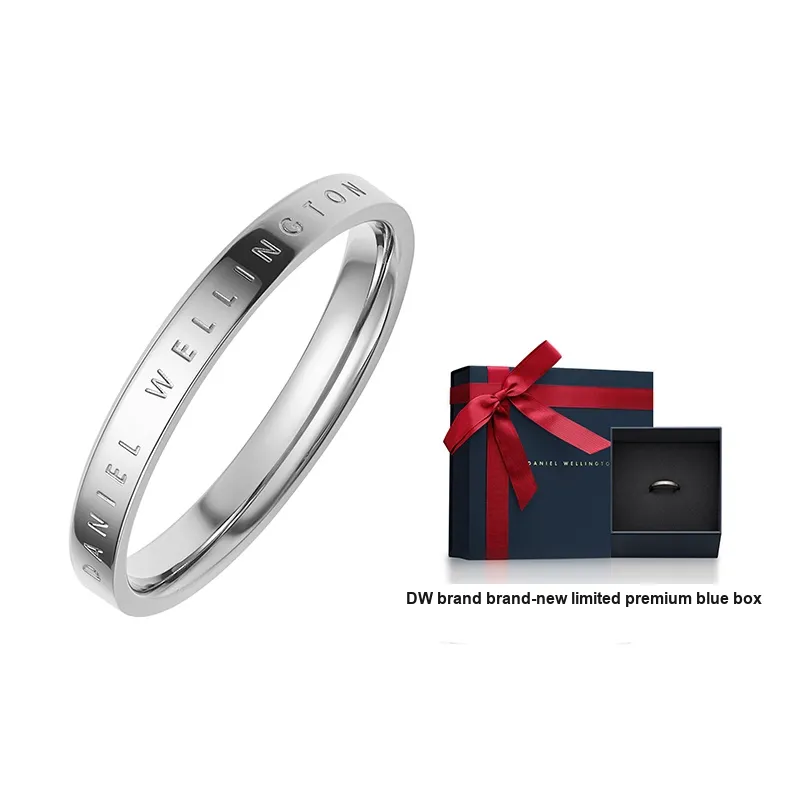 Daniel Wellington Alloy Rings Unisex Silver