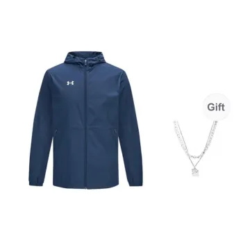 Under Armour Jackets Coats Men's Collegiate Blue Includes Necklace