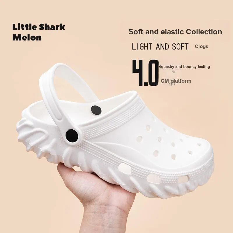 LATE TIME Men's Summer Outdoor Clogs, Casual Versatile Trendy, Seaside Beach Clogs, Couple Closed Toe Sandals, Unisex-7