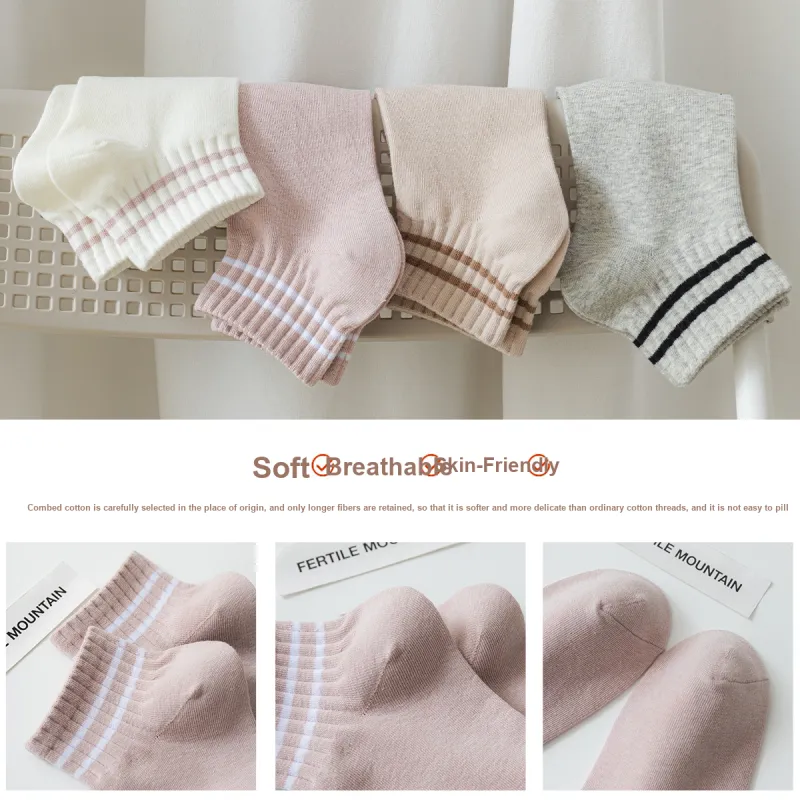 Montagut Ankle Socks Women's Box 5 Pack-17