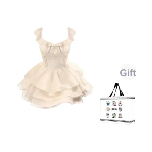 BDGU Slip Платье Женское Абрикосовое