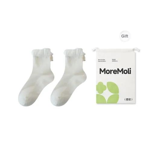 Moremoli Mid Calf Socks Women's 2 Pack Shopping Bag