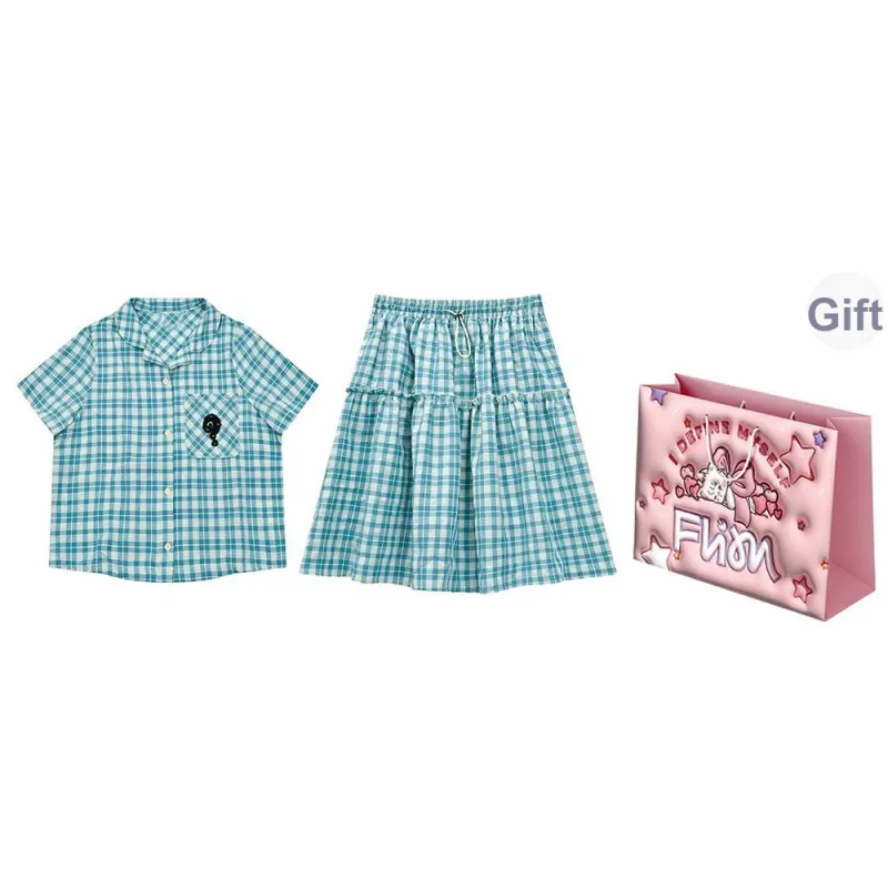 FLIM Two Piece Skirt Sets Women's-0
