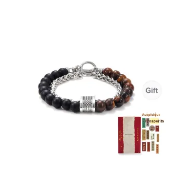 MEOBURLIY Tiger's Eye Stone Bracelets Unisex