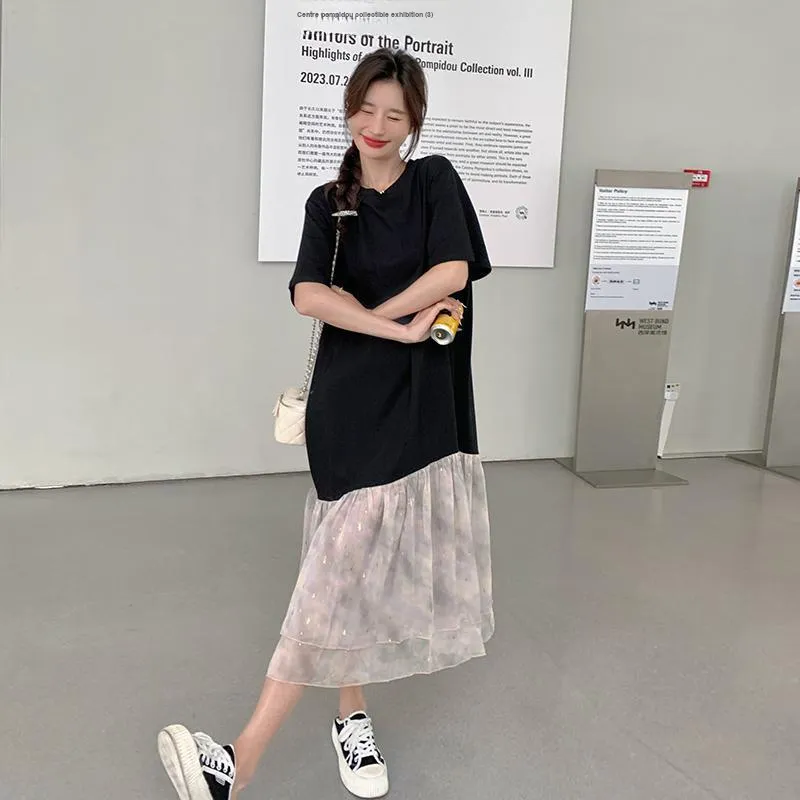 TEME Short Sleeved Dress Women's Black-0