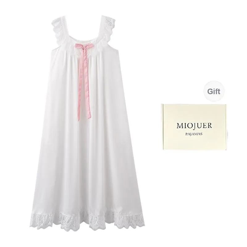 MIOJUER Nightgown Women's Gift Box Set Ivory-0