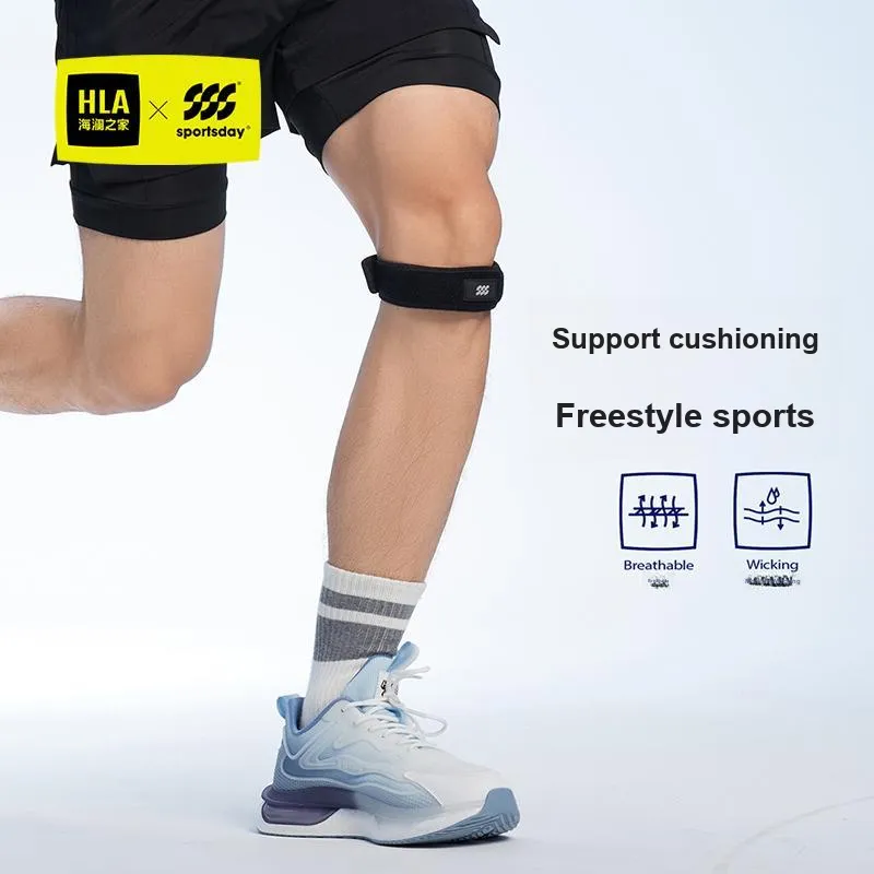 HLA Running Badminton Jump Rope Basketball Trend Patella Bands Black Polyamide Unisex-7