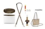 [Combo Tool Sets]DuPont Paper Liner+Crossbody Shoulder Strap+D-Ring+Brown Rabbit