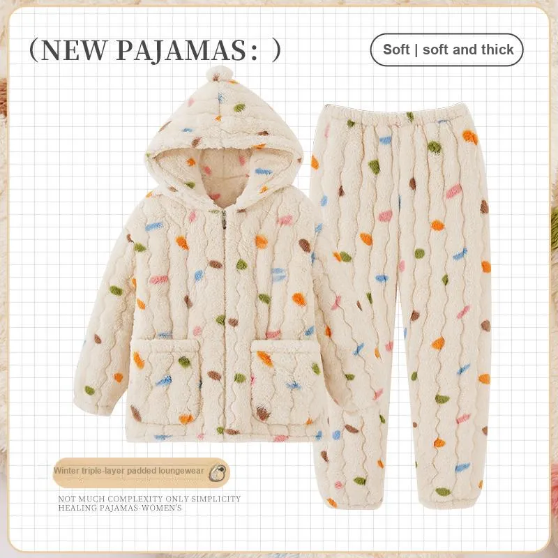 OUSHIBO Pajama Set Women's Image Color-1