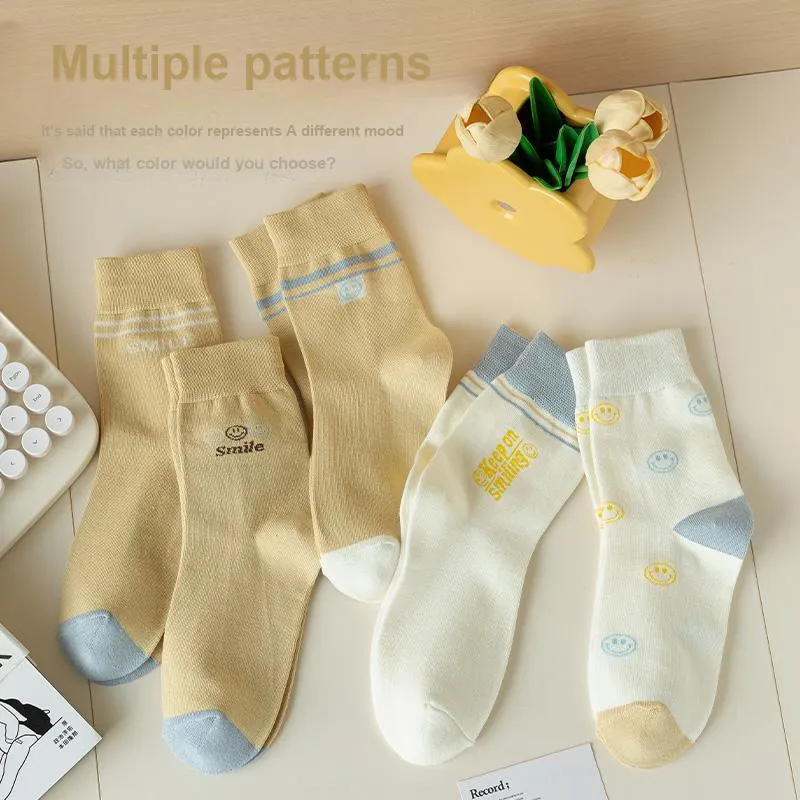 Lan Miao Mid Calf Socks Women's 7 Pack-5