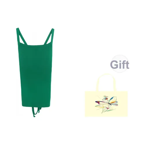 Mu Qingqing Топ на бретелях Женский Зеленый