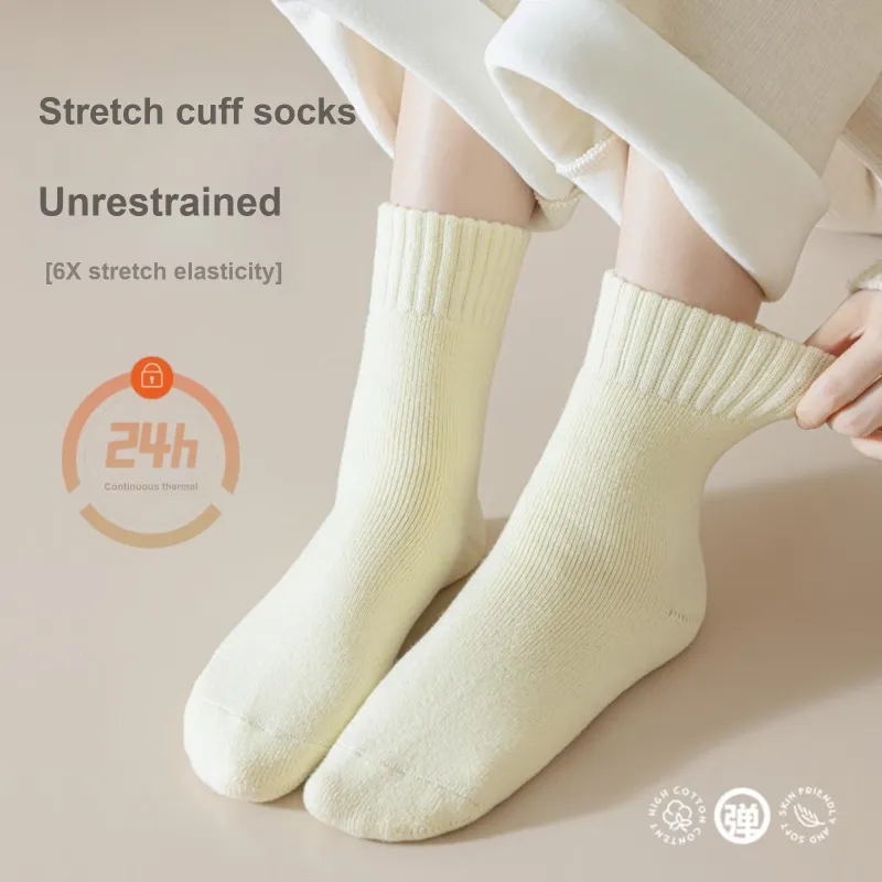 XXLLG Mid Calf Socks Women's 3 Pack-4