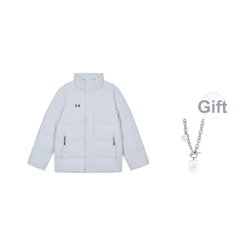 Under Armour Down Jacket Unisex Light Gray В комплекте с ожерельем