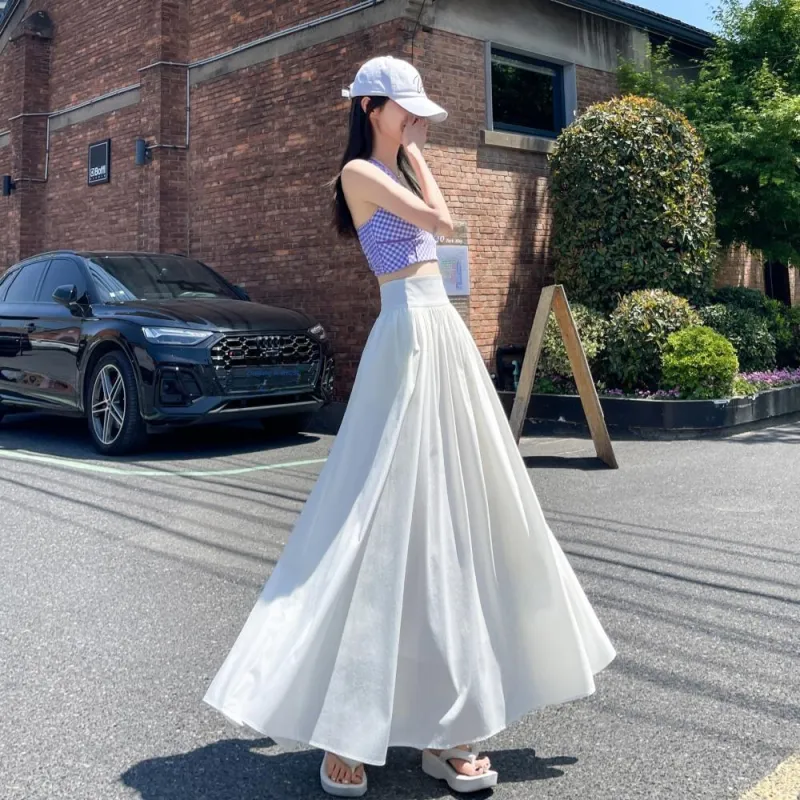 AHDO Casual Long Skirts Women's-4