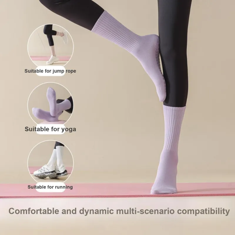 Temooues Mid Calf Socks Women's Shopping Bag Combo Set-4