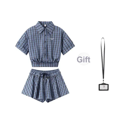 DGOLD Шорты-юбка 2 предмета комплект одежды для женских летних