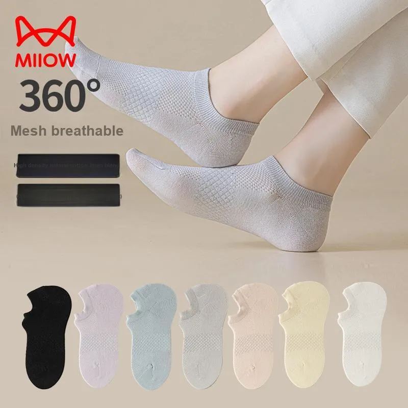 MIIOW Ankle Socks Women's 5 Pack-3