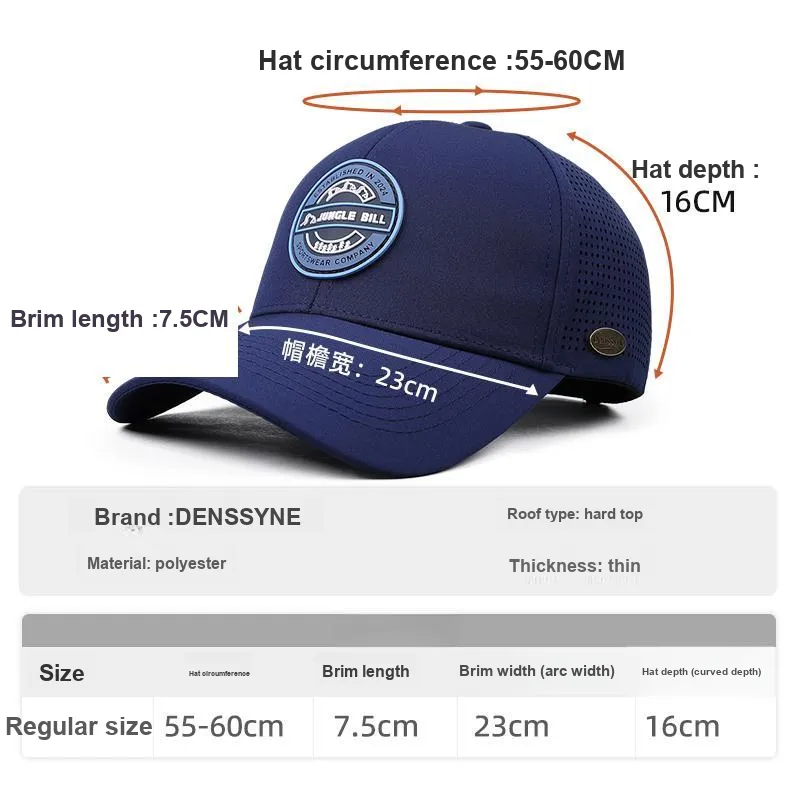 DENSSYNE Polyester Baseball Caps Unisex-5