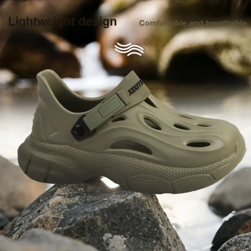 Thin Strips Sandal Slippers Men's, Milk White-13