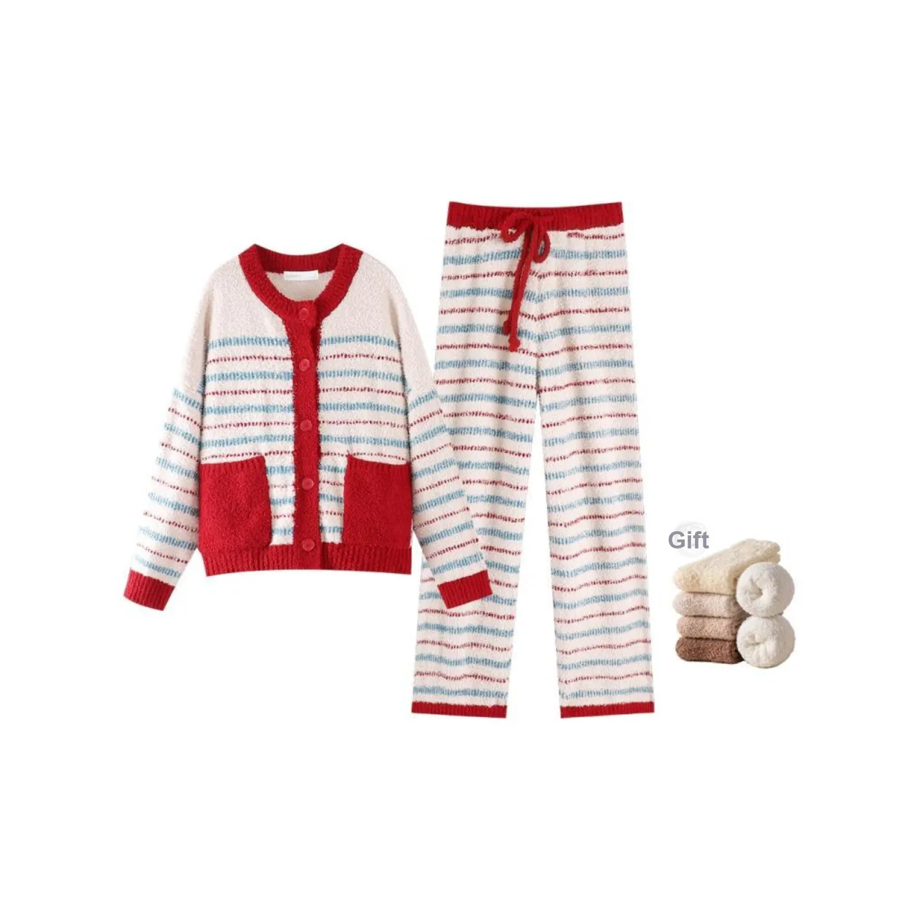 ZumashL Luxury Designer Series Pajama Set Women's Cranberry Red