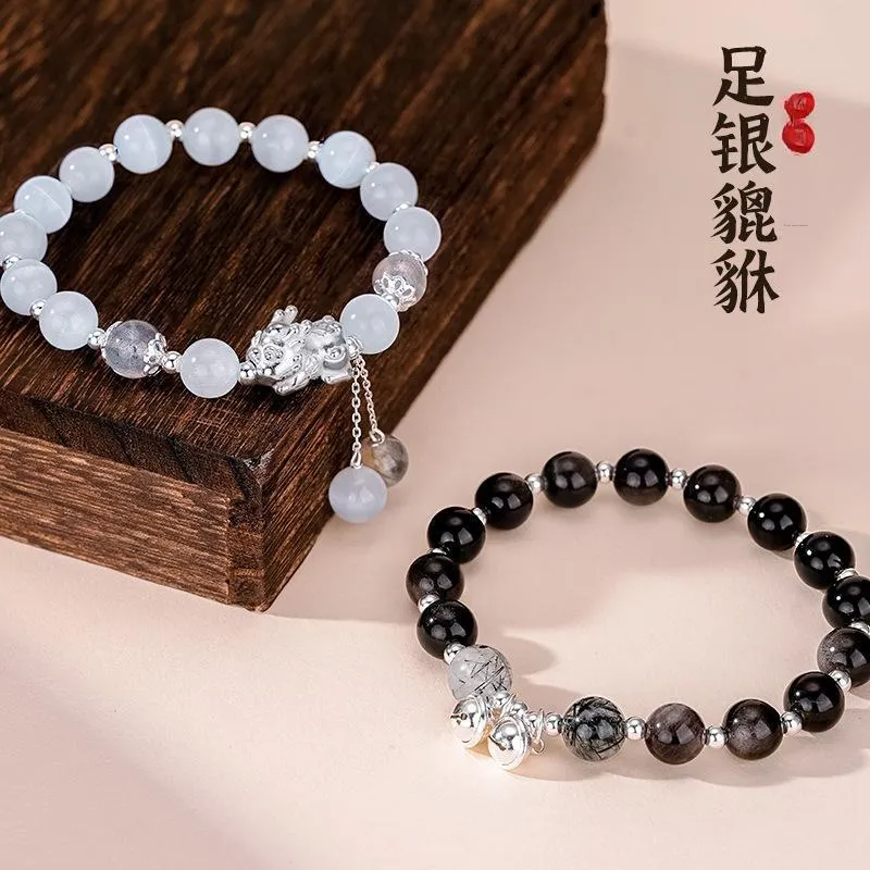 WEITIANXUAN Glass Cat Eye Bracelets Women's-1