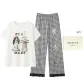 Ecru (Short-Sleeved Shirt+Pants) Two-Piece Set