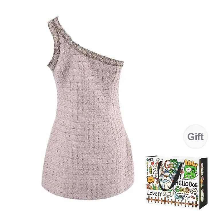 OURUOKE Sleeveless Dress Women's Pink-1