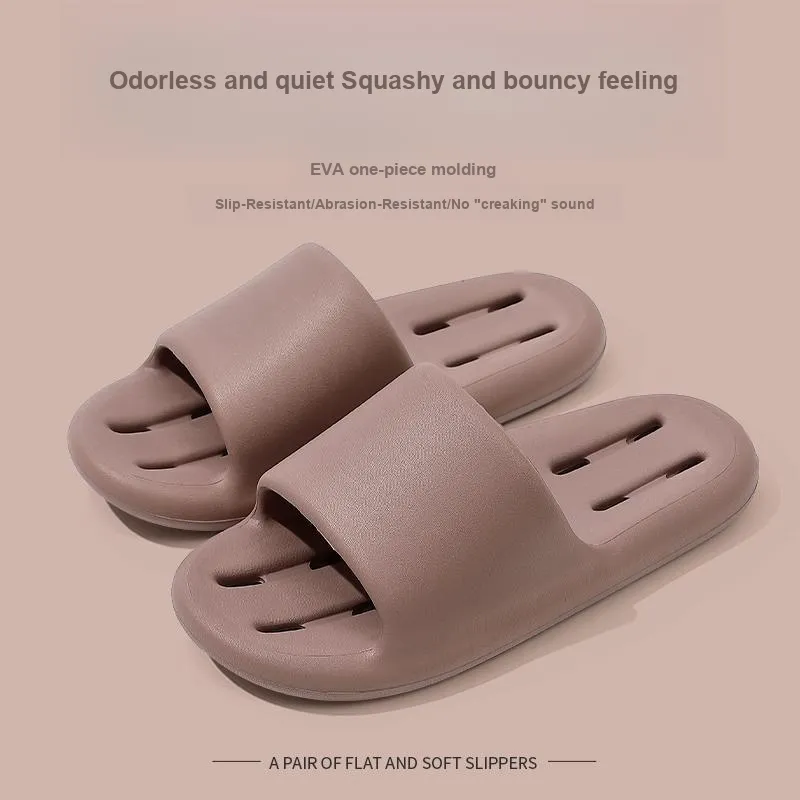 Foot Recreation Summer Bathroom Bathing Anti Slip And Wear Resistant Comfortable Home Slippers, Unisex-16