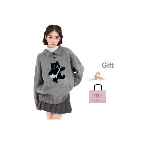 EVPGB Серый Женский Свитер