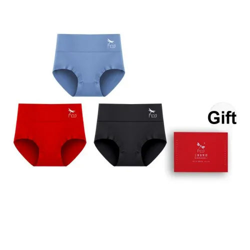RED DRAGONFLY Хлопковые трусы женские 3 штуки набор в подарочной коробке