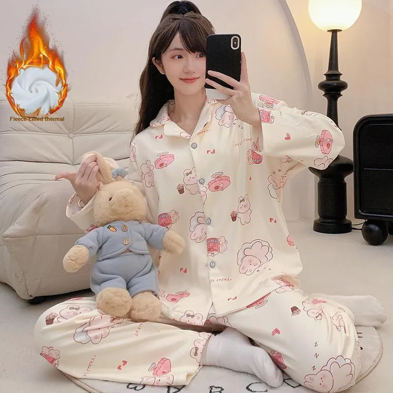 XIAFENYAN Pajama Gift Boxes Women's Apricot-1