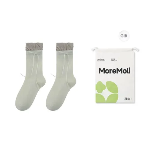 Moremoli Mid Calf Socks Women's Shopping Bag 2 Pack