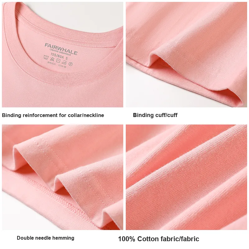 FAIRWHALE Drop Shoulder Sleeve T Shirt Women's-4