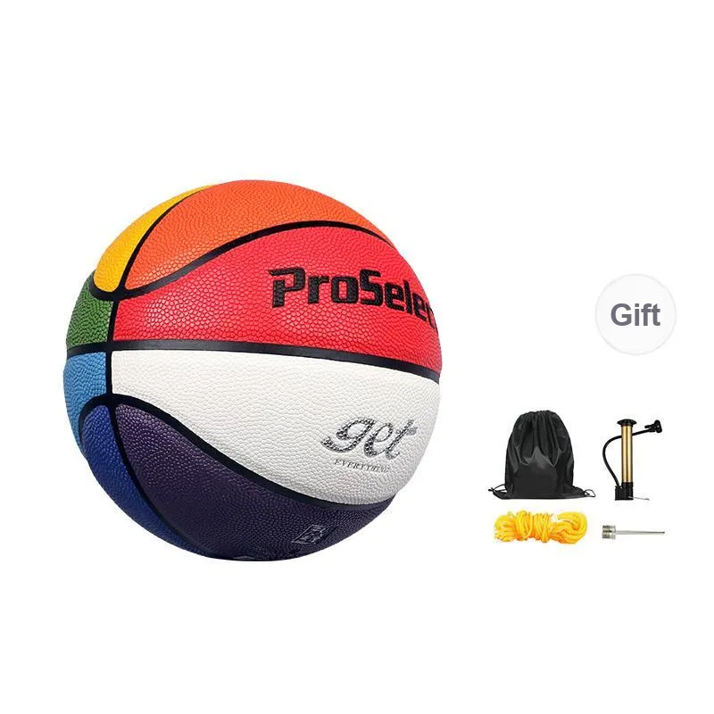 ProSelect PU Basketball Multicolor Size 5 Ball Training-6