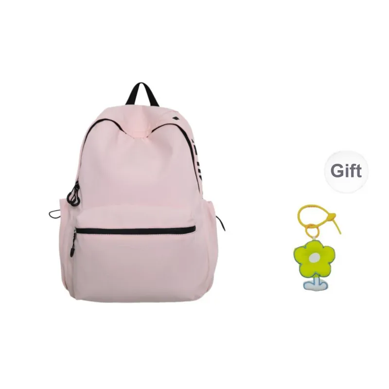 URBAN FOREST Nylon Backpack Unisex White/Black/Blue/Pink-18