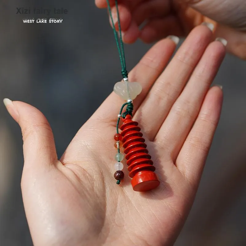 XIZITONGHUA Cinnabar Pendants Unisex-1