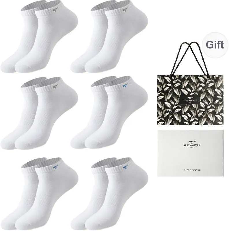 SEPTWOLVES Socks Gift Box Men's 6 Pack+Shopping Bag-4