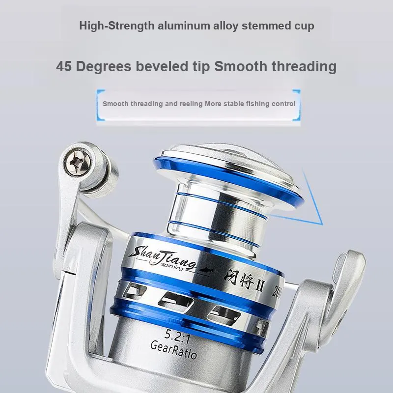GW Flash General 2 Fishing Line Reels Front Drag Spinning Reel-3