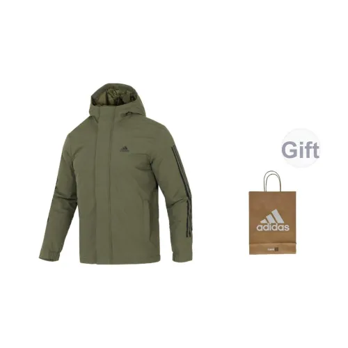 Adidas Куртки и Пальто Унисекс Слоистые Оливково-Зеленый Сумка для покупок Включена
