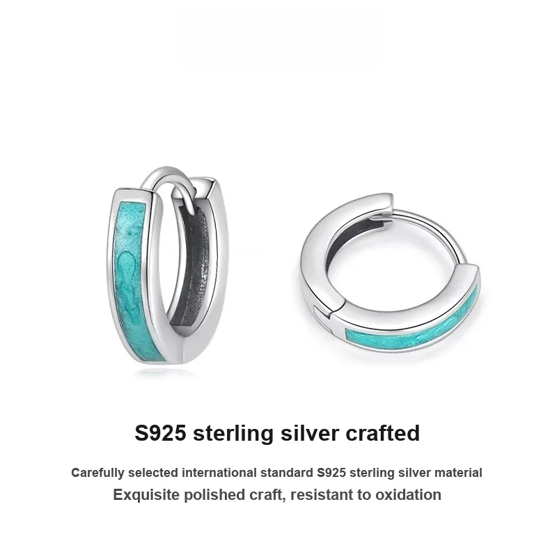 Mr. Shang 925 Sterling Silver Earrings Unisex-3