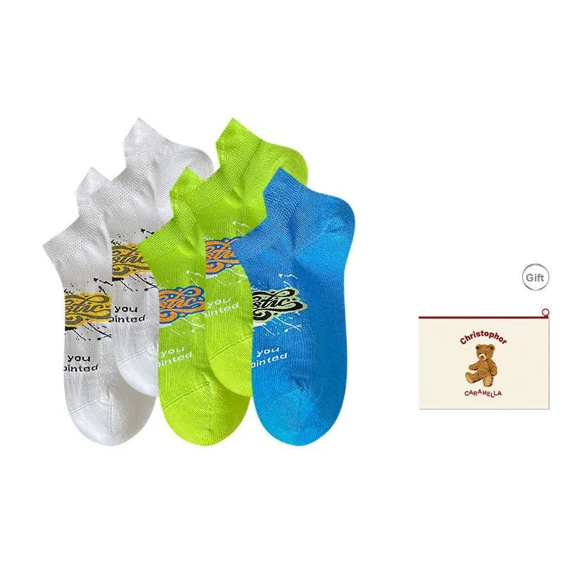 Caramella Ankle Socks Men's Shopping Bag Combo Set-8