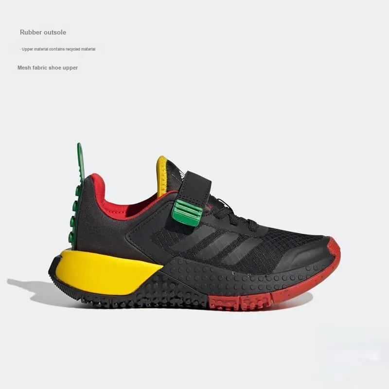 LEGO x Adidas Lego Sport Dna Anti Slip Wear Resistant Low Top Kids Lifestyle Shoes Black Yellow Kids'-1